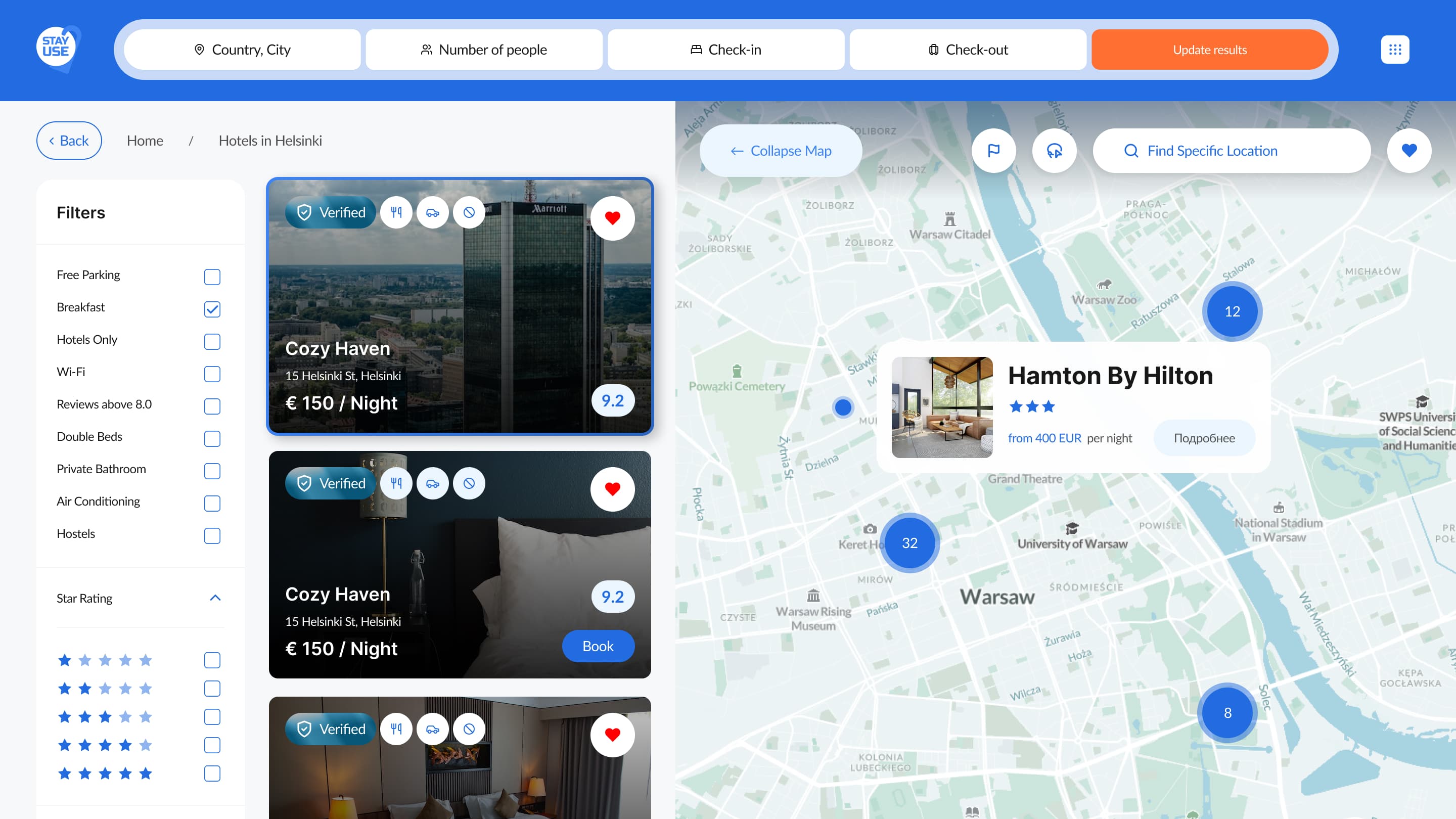 StayUse.com – Map